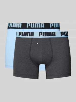 Obcisłe bokserki z elastycznym paskiem z logo w zestawie 2 szt Puma