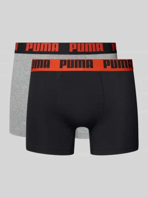 Obcisłe bokserki z elastycznym paskiem z logo w zestawie 2 szt Puma