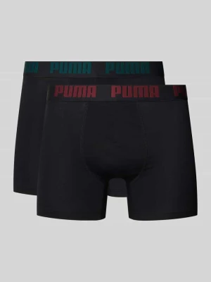 Obcisłe bokserki z elastycznym paskiem z logo w zestawie 2 szt Puma