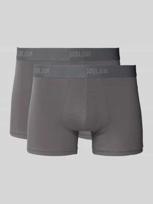 Obcisłe bokserki z elastycznym paskiem z logo w zestawie 2 szt SLG