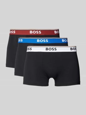 Obcisłe bokserki z elastycznym paskiem z logo w zestawie 3 szt. Boss