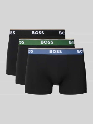 Obcisłe bokserki z elastycznym paskiem z logo w zestawie 3 szt. Boss