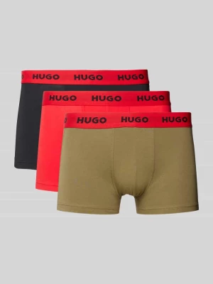 Obcisłe bokserki z elastycznym paskiem z logo w zestawie 3 szt. HUGO