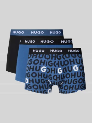 Obcisłe bokserki z elastycznym paskiem z logo w zestawie 3 szt. HUGO