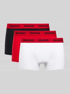 Obcisłe bokserki z elastycznym paskiem z logo w zestawie 3 szt. HUGO