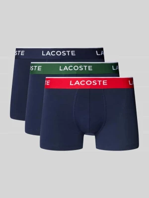 Obcisłe bokserki z elastycznym paskiem z logo w zestawie 3 szt. Lacoste