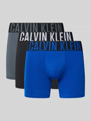 Obcisłe bokserki z elastycznym paskiem z logo w zestawie 3 szt. model ‘BOXER’ Calvin Klein Underwear