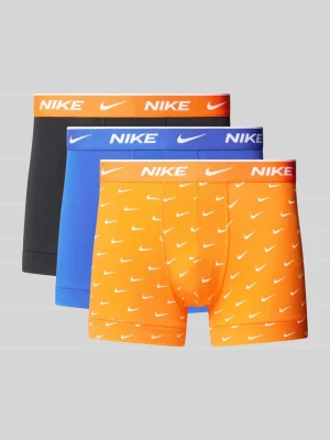 Obcisłe bokserki z elastycznym paskiem z logo w zestawie 3 szt. model ‘E-DAY’ Nike