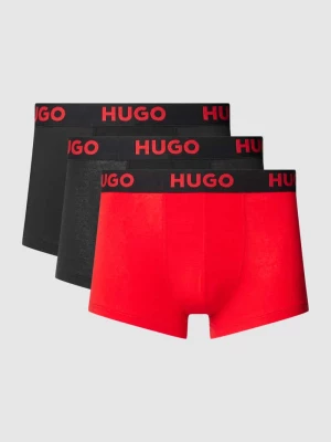 Obcisłe bokserki z elastycznym paskiem z logo w zestawie 3 szt. model ‘NEBULA’ HUGO