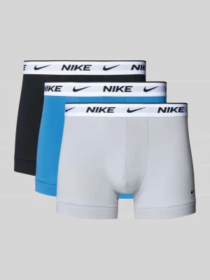 Obcisłe bokserki z elastycznym paskiem z logo w zestawie 3 szt. Nike