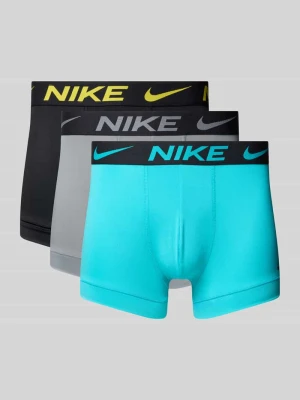 Obcisłe bokserki z elastycznym paskiem z logo w zestawie 3 szt. Nike