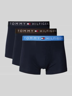 Obcisłe bokserki z elastycznym paskiem z logo w zestawie 3 szt. Tommy Hilfiger