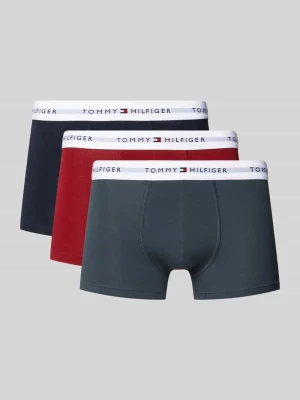 Obcisłe bokserki z elastycznym paskiem z logo w zestawie 3 szt. Tommy Hilfiger