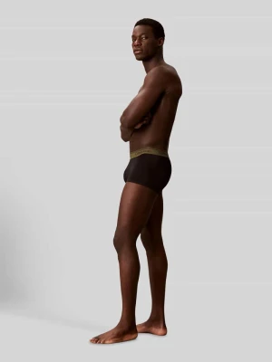 Obcisłe bokserki z elastycznym paskiem z logo w zestawie 5 szt. Calvin Klein Czarny