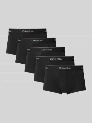 Obcisłe bokserki z elastycznym paskiem z logo w zestawie 5 szt. Calvin Klein Czarny