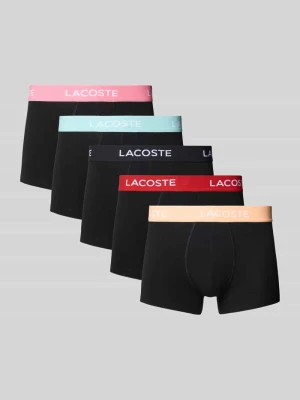 Obcisłe bokserki z elastycznym paskiem z logo w zestawie 5 szt. Lacoste