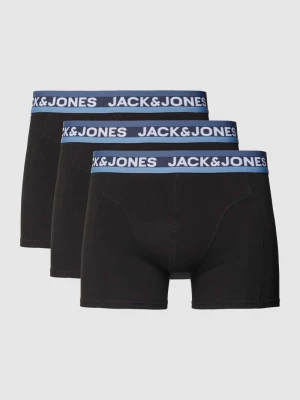 Obcisłe bokserki z elastycznym paskiem z logo w zestawie 5 szt. model ‘DNA’ jack & jones