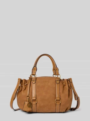 Obcisłe bokserki z imitacji skóry z aplikacją z logo model ‘Ginesa’ Liu Jo White