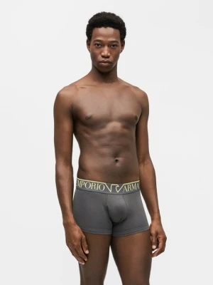 Obcisłe bokserki z krótkimi nogawkami Emporio Armani szary