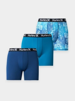 Obcisłe bokserki z krótkimi nogawkami Hurley niebieski