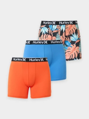 Obcisłe bokserki z krótkimi nogawkami Hurley pomarańczowy
