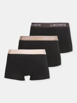 Obcisłe bokserki z krótkimi nogawkami Lacoste czarny