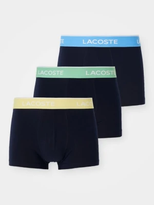 Obcisłe bokserki z krótkimi nogawkami Lacoste granatowy
