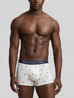 Obcisłe bokserki z mieszanka bawełny model 'CLSSIC TRUNK-3 PACK' Polo Ralph Lauren Biały