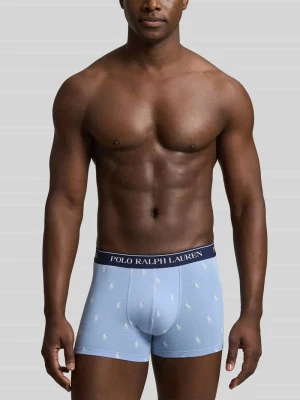 Obcisłe bokserki z mieszanka bawełny model 'CLSSIC TRUNK-3 PACK' Polo Ralph Lauren Błękitny