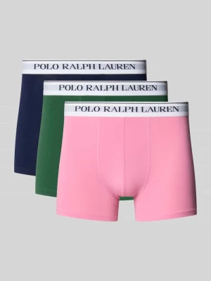Obcisłe bokserki z mieszanka bawełny model 'CLSSIC TRUNK-3 PACK' Polo Ralph Lauren Mocnoróżowy