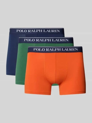 Obcisłe bokserki z mieszanka bawełny model 'CLSSIC TRUNK-3 PACK' Polo Ralph Lauren Pomarańczowy