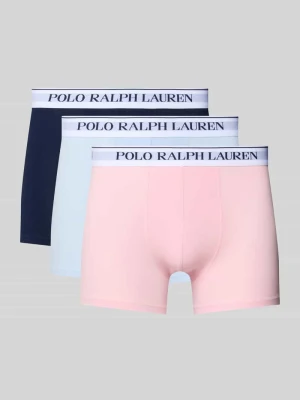 Obcisłe bokserki z mieszanka bawełny model 'CLSSIC TRUNK-3 PACK' Polo Ralph Lauren Różowy