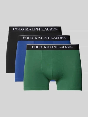 Obcisłe bokserki z mieszanka bawełny model 'CLSSIC TRUNK-3 PACK' Polo Ralph Lauren Zielony