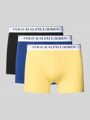 Obcisłe bokserki z mieszanka bawełny model 'CLSSIC TRUNK-3 PACK' Polo Ralph Lauren Żółty