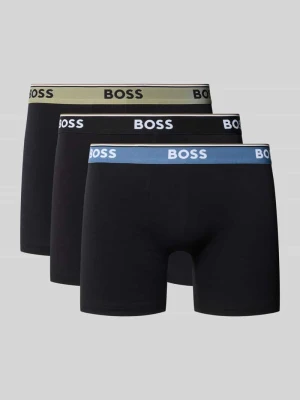 Obcisłe bokserki z mieszanka bawełny w zestaw 3 szt. Boss