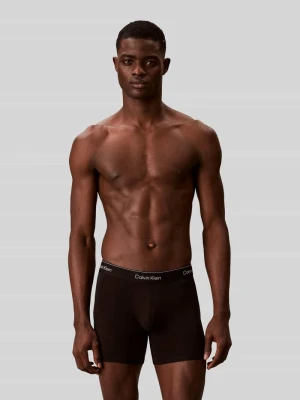 Obcisłe bokserki z mieszanka bawełny w zestaw 3 szt. Calvin Klein Czarny