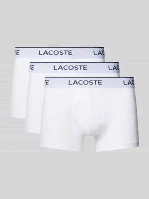 Obcisłe bokserki z mieszanka bawełny w zestaw 3 szt. Lacoste Biały
