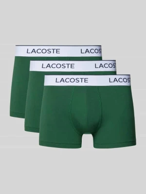 Obcisłe bokserki z mieszanka bawełny w zestaw 3 szt. Lacoste Ciemnozielony