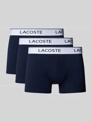 Obcisłe bokserki w kroju regular fit w zestawie 3 szt. Lacoste Granatowy