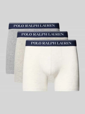 Obcisłe bokserki z mieszanka bawełny w zestaw 3 szt. Polo Ralph Lauren Średnioszary