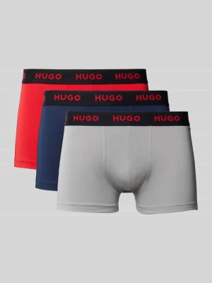 Obcisłe bokserki z mieszanki bawełny w zestaw 3 szt. HUGO
