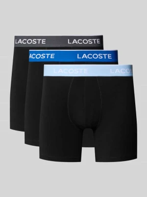Obcisłe bokserki z mieszanki bawełny w zestaw 3 szt. Lacoste Czarny