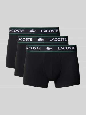 Obcisłe bokserki z mieszanki bawełny w zestaw 3 szt. Lacoste Czarny