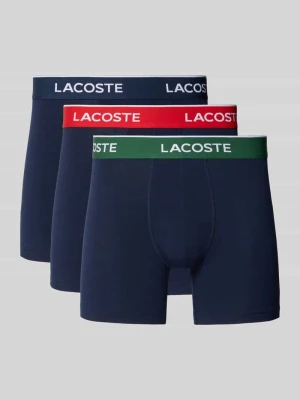 Obcisłe bokserki z mieszanki bawełny w zestaw 3 szt. Lacoste Czerwony