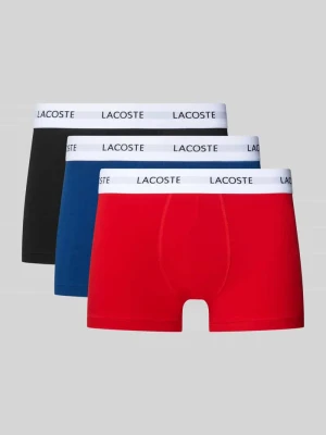 Obcisłe bokserki z mieszanki bawełny w zestaw 3 szt. Lacoste Czerwony