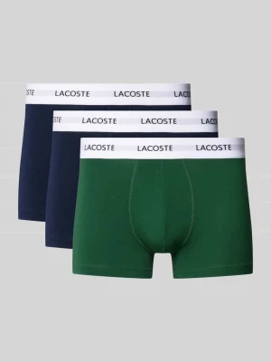 Obcisłe bokserki z mieszanki bawełny w zestaw 3 szt. Lacoste Zielony