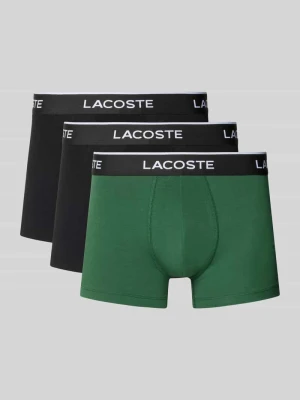 Obcisłe bokserki z mieszanki bawełny w zestaw 3 szt. Lacoste Zielony