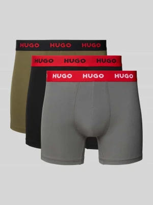 Obcisłe bokserki z mieszanki bawełny w zestawie 3 szt. HUGO
