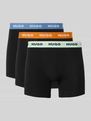 Obcisłe bokserki z mieszanki bawełny w zestawie 3 szt. HUGO