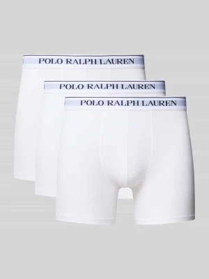 Obcisłe bokserki z mieszanki bawełny w zestawie 3 szt. Polo Ralph Lauren Biały